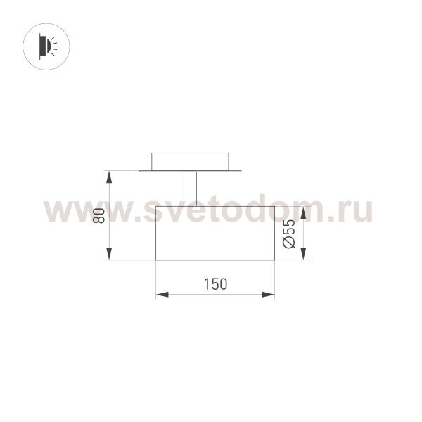 Светильник LGD-LUMOS-R55-16W Day4000 (BK, 25 deg, 230V) (Arlight, IP20 Металл, 3 года) Arlight 34483
