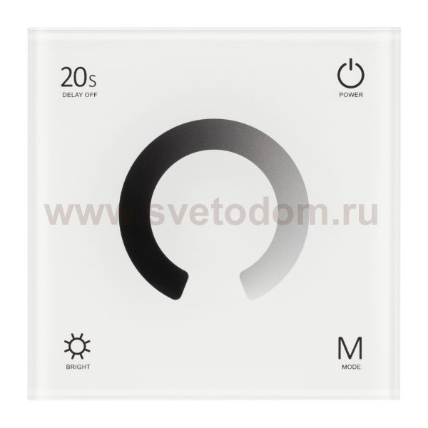Панель SMART-P4-DIM-G-IN White (12-24V, 4x3A, Sens, 2.4G) (Arlight, IP20 Пластик, 5 лет) Arlight 34774