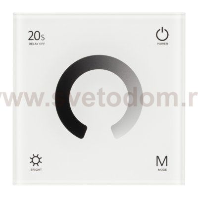 Панель SMART-P4-DIM-G-IN White (12-24V, 4x3A, Sens, 2.4G) (Arlight, IP20 Пластик, 5 лет) Arlight 34774