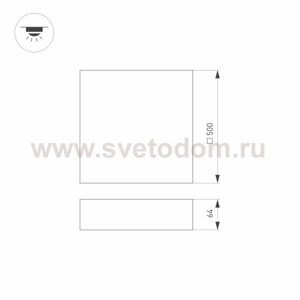 Накладной светильник Arlight 34799
