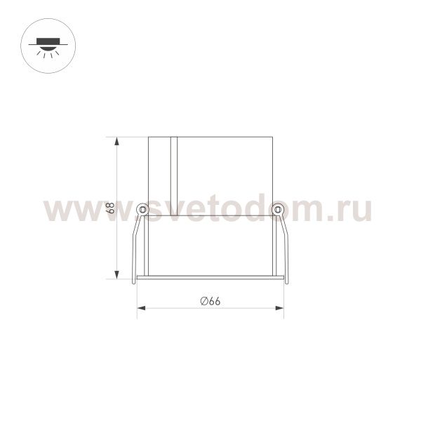 Встраиваемый светильник даунлайт Arlight 35455
