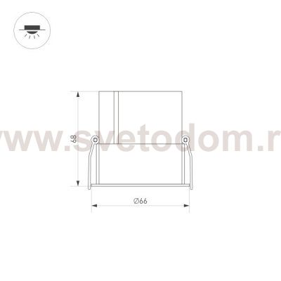 Встраиваемый светильник даунлайт Arlight 35455