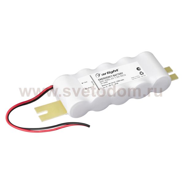 Аккумуляторная батарея BAT-EMG-6V-1.5H-NiCd (Arlight, IP20 Пластик, 2 года) Arlight 35506