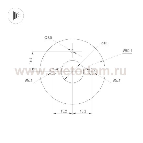 Декоративный настенный поворотный светильник Arlight 35683