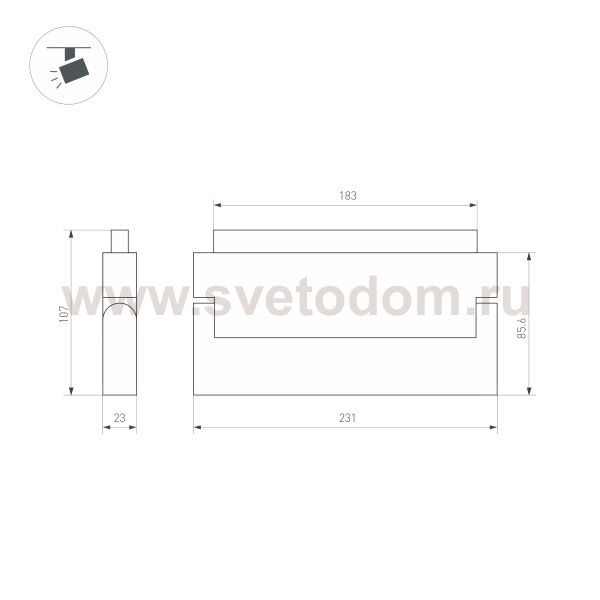 Светильник MAG-ORIENT-LASER-FOLD-S230-12W Warm3000 (WH, 30 deg, 48V, DALI) (Arlight, IP20 Металл, 3 года) Arlight 35867