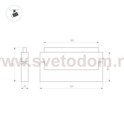 Светильник MAG-ORIENT-LASER-FOLD-S230-12W Warm3000 (WH, 30 deg, 48V, DALI) (Arlight, IP20 Металл, 3 года) Arlight 35867