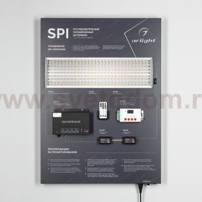 Стенд Системы Управления SPI 830x600mm (DB 3мм, пленка, лого) (Arlight, -) Arlight 35923