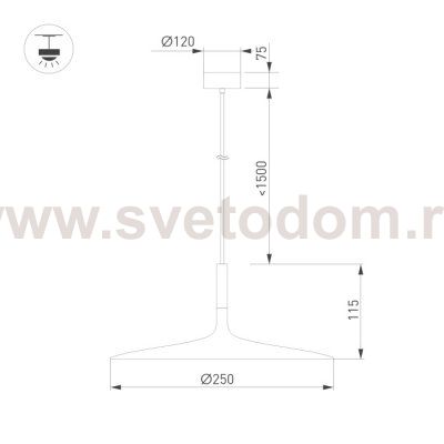 Подвесной светильник FIORE 035931 Arlight
