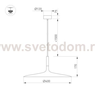 Подвесной светильник FIORE 035999 Arlight