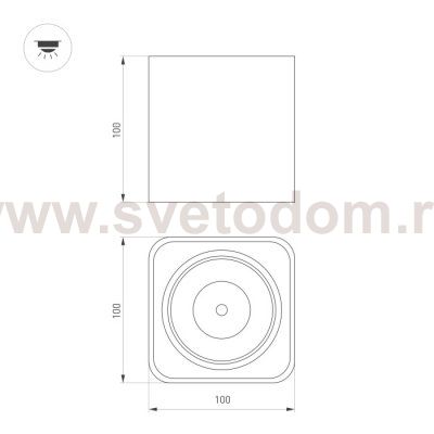 Точечный светильник CUBUS 036052 Arlight