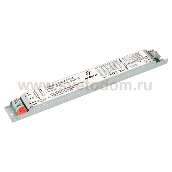 Блок питания ARJ-SP-50-PFC-1-10V-DALI2-PD (50W, 9-58V, 0.7-1.4A) (Arlight, IP20 Металл, 5 лет) Arlight 36288