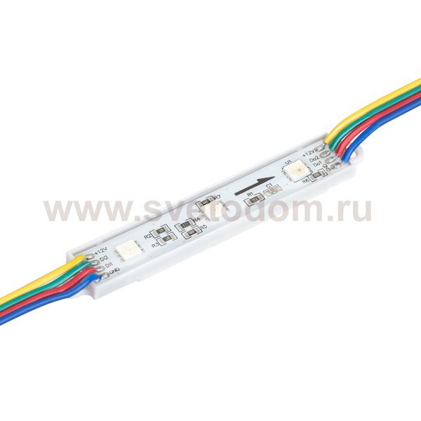 Модуль управляемый SPI-B3 12V RGB-RAM (0.6W, IP66, 120 deg) (Arlight, Пластик, 3 года) Arlight 36824