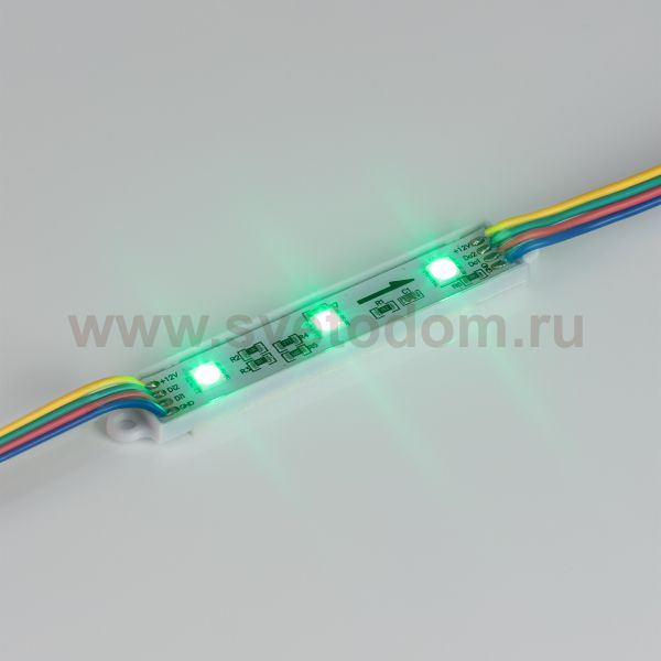 Модуль управляемый SPI-B3 12V RGB-RAM (0.6W, IP66, 120 deg) (Arlight, Пластик, 3 года) Arlight 36824