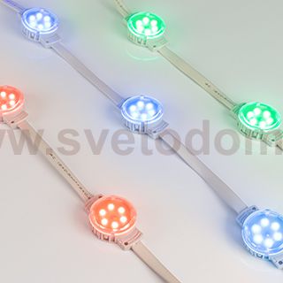 Модуль управляемый SPI-F6-D40 24V RGB-RAM-Auto (1.25W, IP68, 120 deg) (Arlight, Пластик, 3 года) Arlight 36828