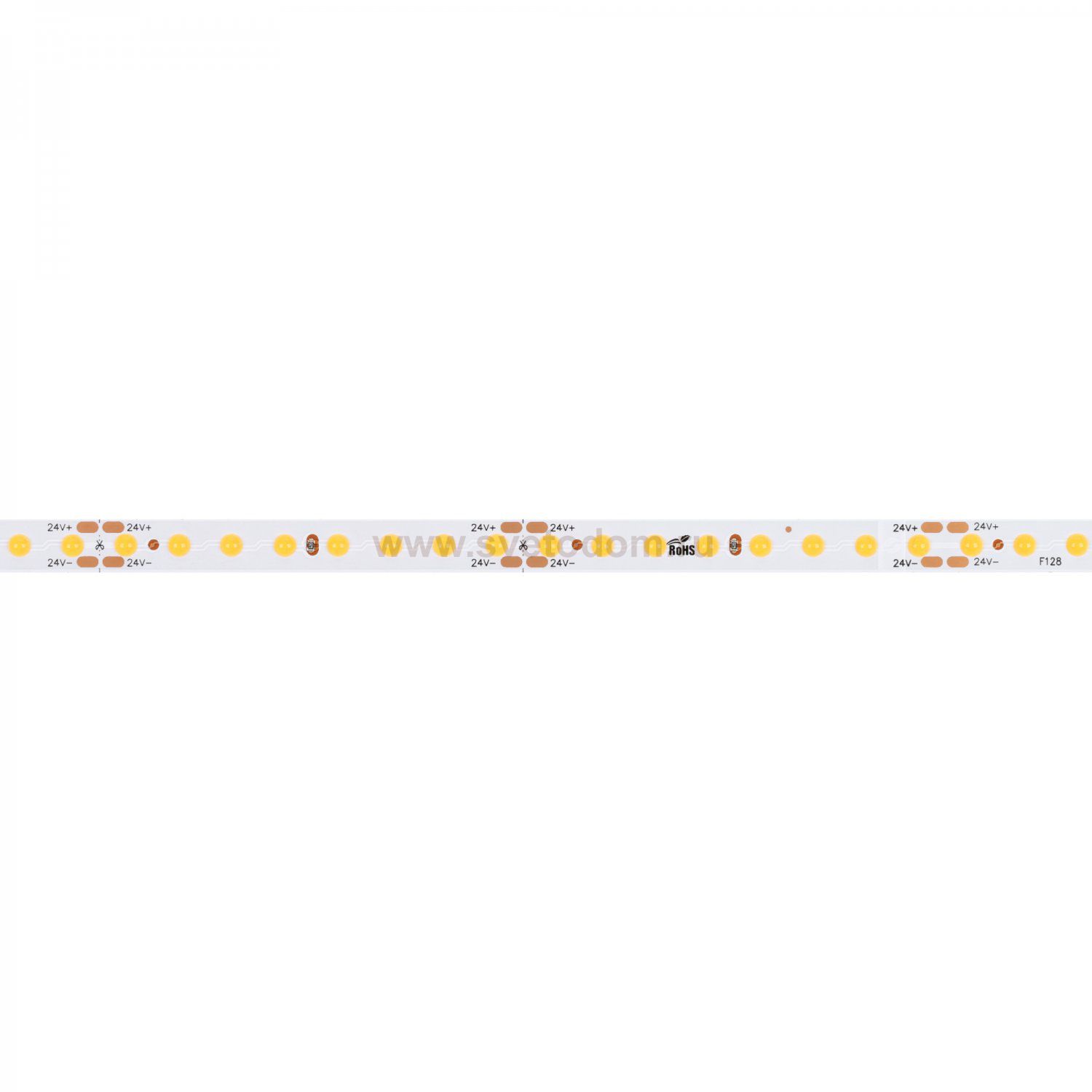 Лента COB-X128-8mm 24V Warm3000 (9.6 W/m, IP20, DOT, 5m) (Arlight, Открытый) Arlight 36838