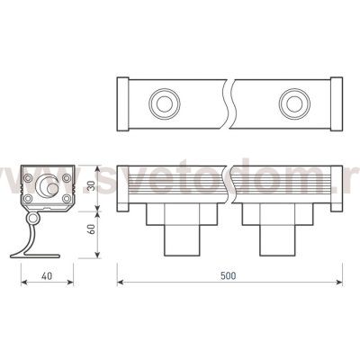 Прожектор уличный LINE WALLWASHER 037369 Arlight