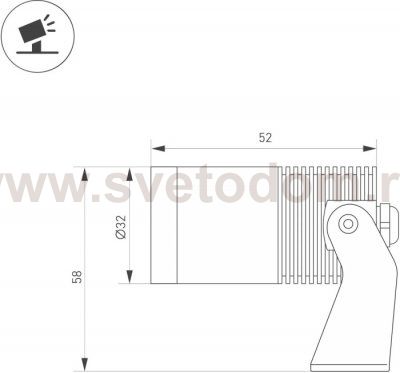 Уличный подводный светильник WATER 038173 Arlight
