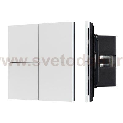INTELLIGENT ARLIGHT Кнопочная панель KNX-304-23-IN White (BUS, Frameless) (IARL, IP20 Металл, 2 года) Arlight 38365