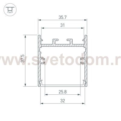 Профиль SL-LINE 038432 Arlight