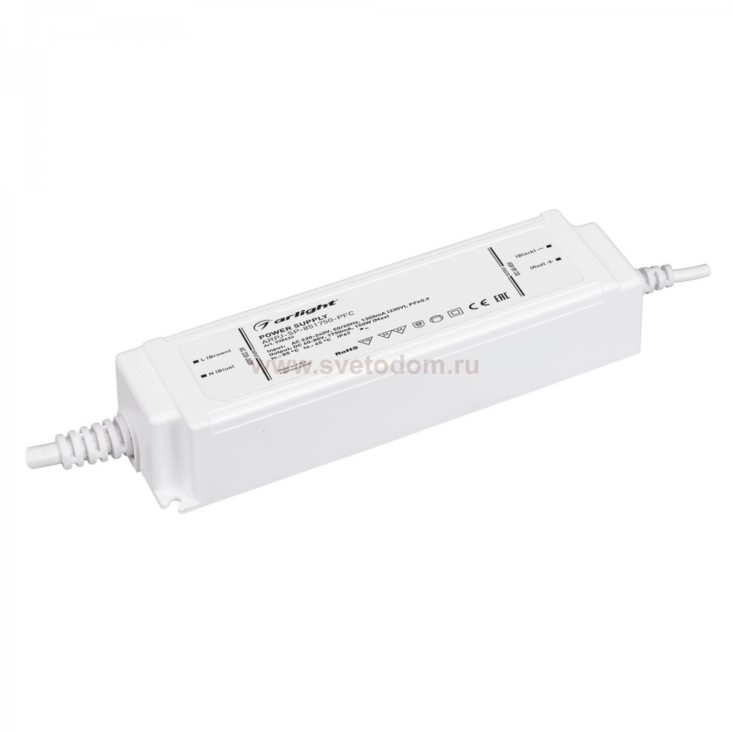 Блок питания ARPJ-SP-851750-PFC (150W, 60-85V, 1.75A) (Arlight, IP67 Пластик, 5 лет) Arlight 38624