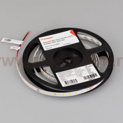 Лента RT-A90-10mm 24V Warm2700 (4.8 W/m, IP20, 2835, 5m) (Arlight, высок.эфф.200 лм/Вт) Arlight 38777