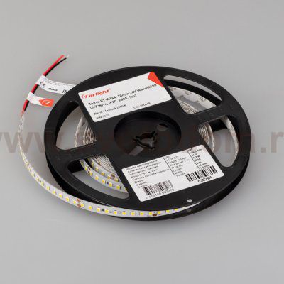 Лента RT-A144-10mm 24V Warm2700 (7.7 W/m, IP20, 2835, 5m) (Arlight, высок.эфф.200 лм/Вт) Arlight 38781