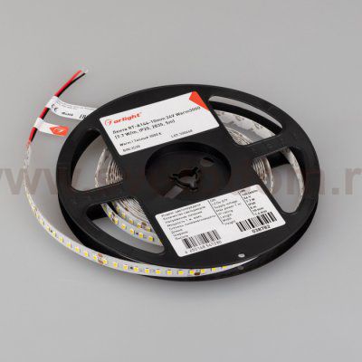 Лента RT-A144-10mm 24V Warm3000 (7.7 W/m, IP20, 2835, 5m) (Arlight, высок.эфф.200 лм/Вт) Arlight 38782