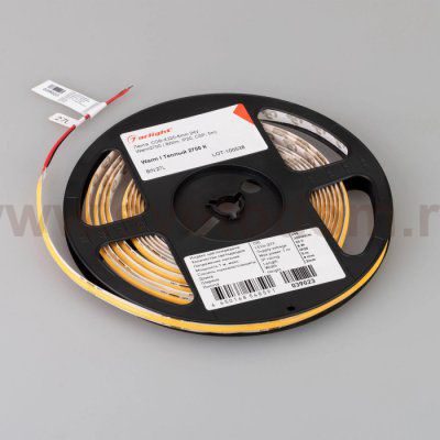 Лента COB-X320-8mm 24V Warm2700(8 W/m, IP20, CSP, 5m) (Arlight, -) Arlight 39023