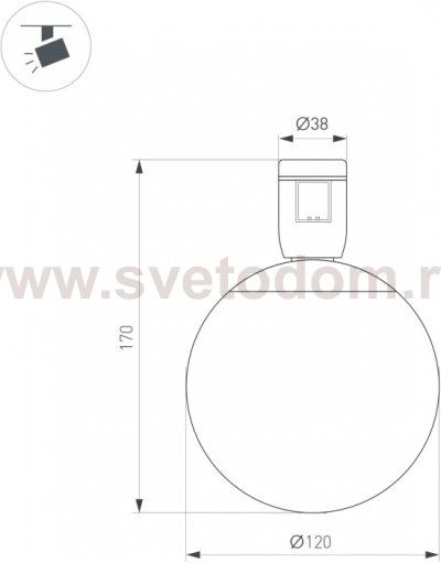 Трековый светильник APRIORI 039289 Arlight