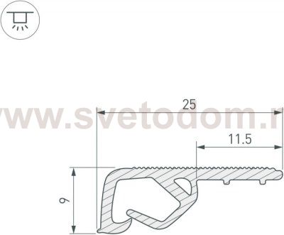 Профиль для светодиодной ленты 39517 Arlight