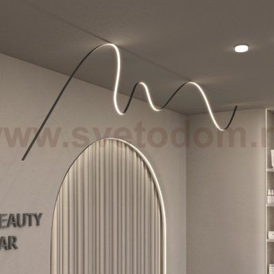 Профиль ARH-BENT-W18-2000 ANOD BLACK (Arlight, Алюминий) Arlight 39588