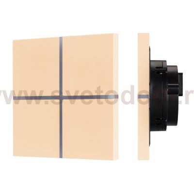 INTELLIGENT ARLIGHT Сенсорная панель KNX-304-13-IN Champagne (BUS, Frameless) (IARL, IP20 Металл, 2 года) Arlight 39670