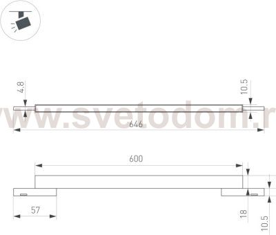 Трековый светильник MAG-MICROCOSM 043274 Arlight