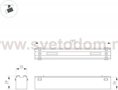 Трековый светильник 44189 Arlight