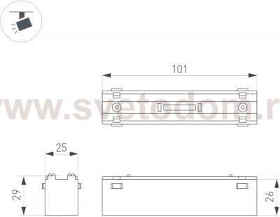 Трековый светильник MAG-VIBE 044416 Arlight