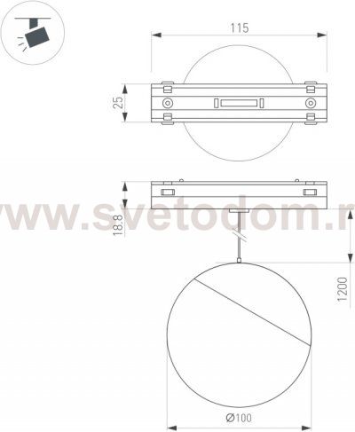 Трековый светильник MAG-VIBE 044815 Arlight
