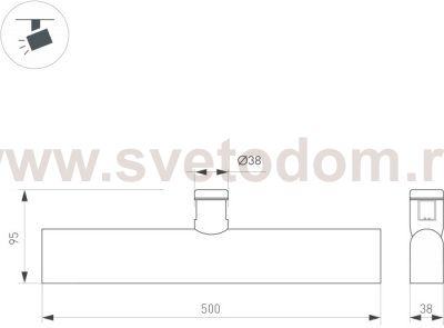 Трековый светильник APRIORI 044907 Arlight