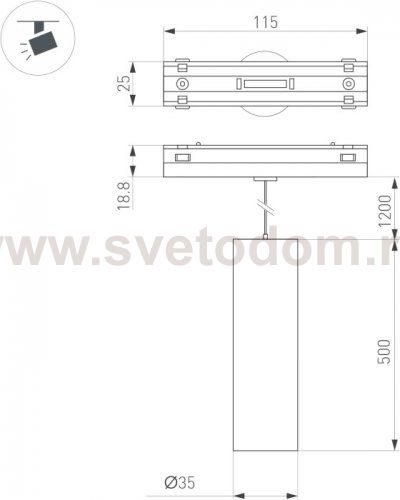 Трековый светильник MAG-VIBE 045017 Arlight