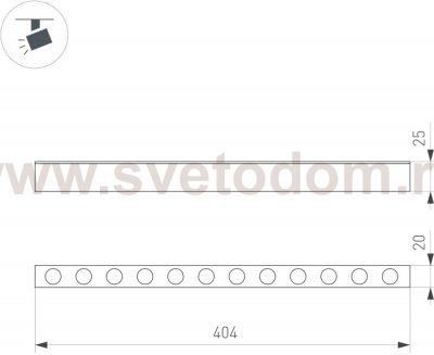 Трековый светильник MAG-25 046325 Arlight