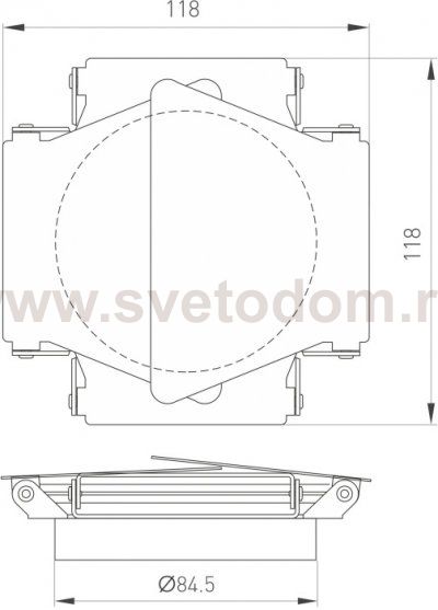 Шторки кашетирующие CALIPSO 046761 Arlight