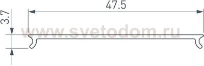 Экран STRETCH-S-50-CEIL-CENTER-10m OPAL (GAMMA50) Arlight 046943