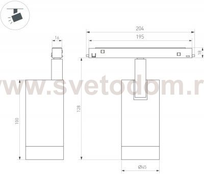 Трековый светильник MAG-FLEX 047201 Arlight