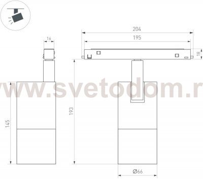 Трековый светильник MAG-FLEX 047204 Arlight