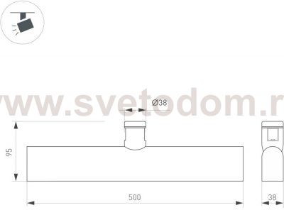 Трековый светильник APRIORI 047778 Arlight