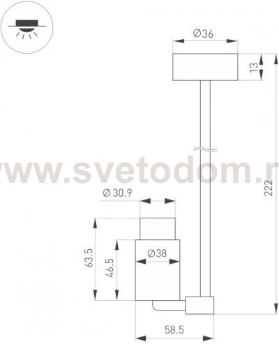 Точечный светильник NEMO 049782 Arlight