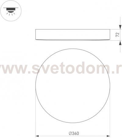 Потолочный светильник SP-FLOWER 049796 Arlight