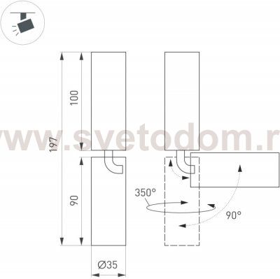 Точечный светильник NUANCE TRIMLESS PULL 049911 Arlight