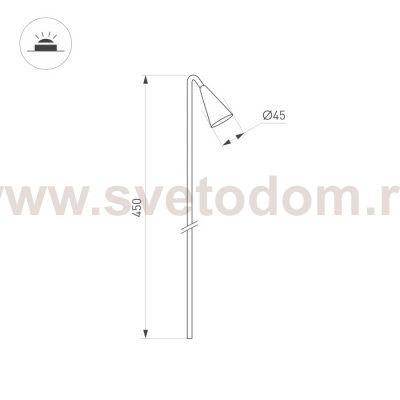 Грунтовый светильник HAREBELL 050688