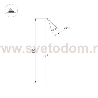 Грунтовый светильник HAREBELL 050689