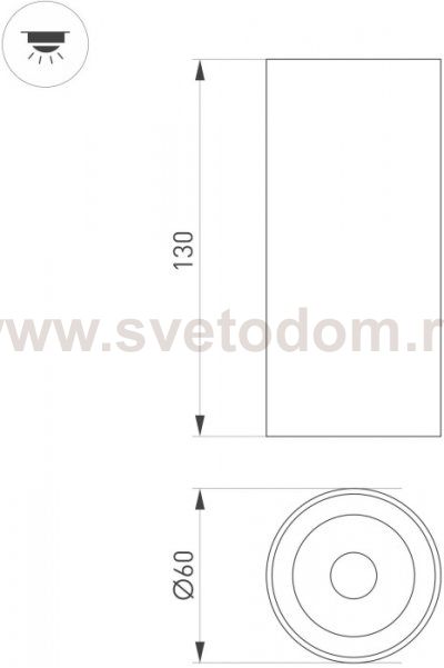 Точечный светильник GABI SURFACE 050720 Arlight